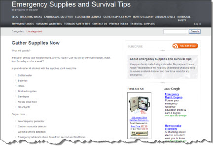 learn about emergency Learn About Emeregency Prepardness Affiliate Website
